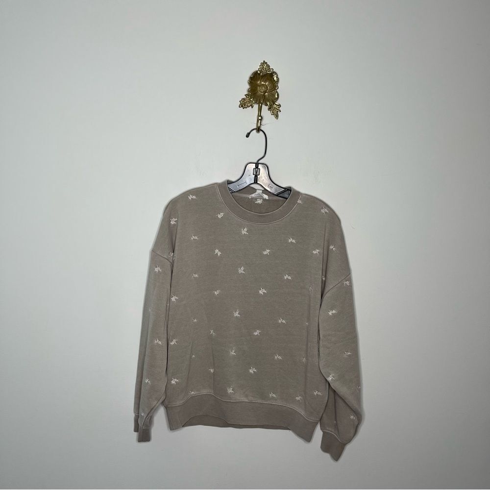 Splendid Elise Embroidered Pullover XS